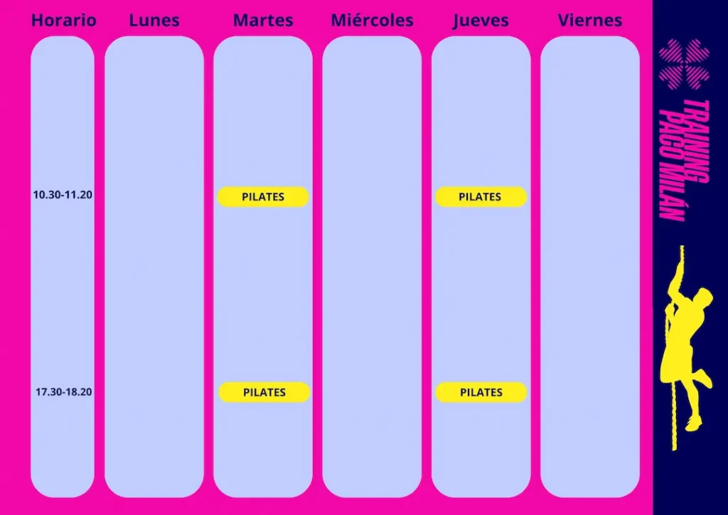 Consulta horario de actividad Pilates